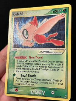 Pokemon Card Celebi Gold Star EX Crystal Guardians 100/100 Ultra Rare SWIRL