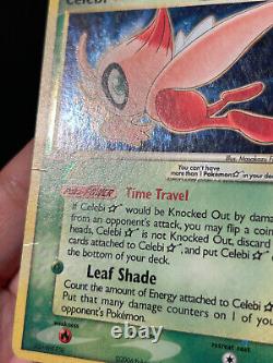 Pokemon Card Celebi Gold Star EX Crystal Guardians 100/100 Ultra Rare SWIRL