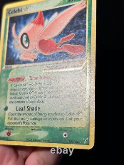 Pokemon Card Celebi Gold Star EX Crystal Guardians 100/100 Ultra Rare SWIRL