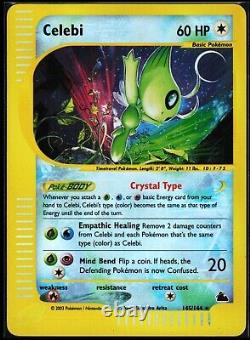 Pokemon Card Celebi Skyridge 145/144 Secret Rare