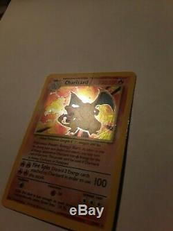 Pokemon Card Charizard (4/102) Base Set Rare Holo EXC