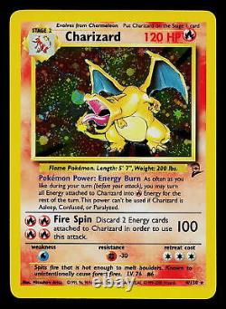 Pokemon Card Charizard Base Set 2 4/130 Holo Rare