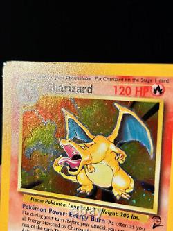 Pokemon Card Charizard Base Set 2 Holo Rare 4/130 SWIRL