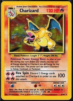 Pokemon Card Charizard Base Set 4/102 Holo Rare