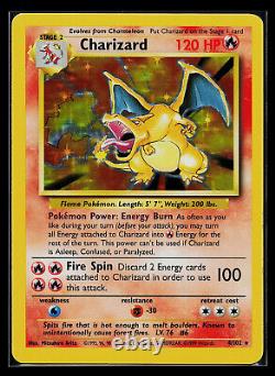 Pokemon Card Charizard Base Set 4/102 Holo Rare