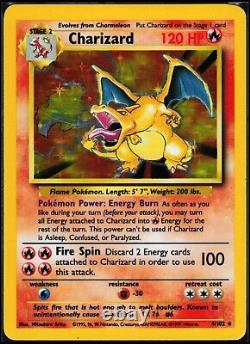 Pokemon Card Charizard Base Set 4/102 Holo Rare