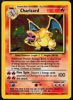 Pokemon Card Charizard Base Set 4/102 Holo Rare