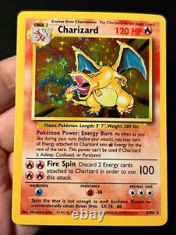 Pokemon Card Charizard Base Set 4/102 Holo Rare