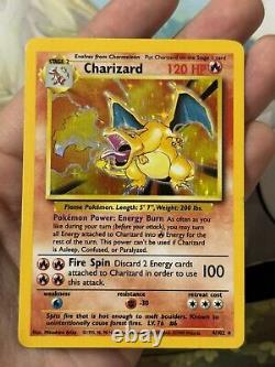 Pokemon Card Charizard Base Set 4/102 Holo Rare