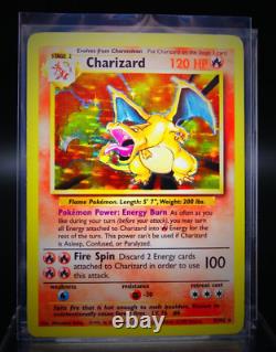 Pokemon Card Charizard Base Set 4/102 Holo Rare 1999