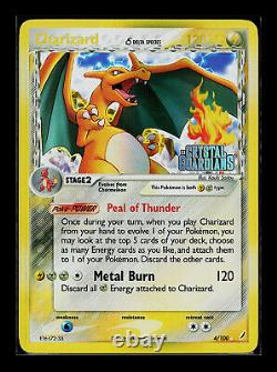 Pokemon Card Charizard EX Crystal Guardians 4/100 Reverse HOLO Rare Stamped
