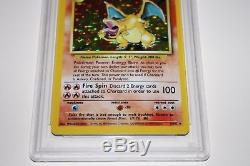 Pokemon Card Charizard Holo Rare Base Set Unlimited 4/102 PSA 8 NM-MINT 1999