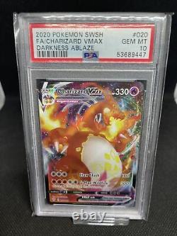 Pokémon Card Charizard VMAX PSA graded 10 GEM MINT! PERFECT card