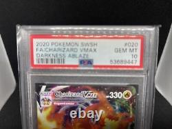 Pokémon Card Charizard VMAX PSA graded 10 GEM MINT! PERFECT card