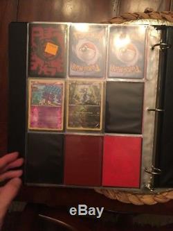 Pokemon Card Collection in Binder, Holos, Rares, Charizard, 1st Editions, Lot