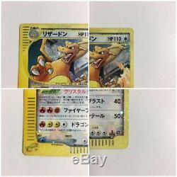 Pokemon Card Crystal 4 Type Charizard Lugia Hou-oh Kabutops Rare Set