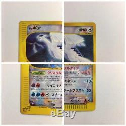 Pokemon Card Crystal 4 Type Charizard Lugia Hou-oh Kabutops Rare Set