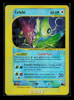 Pokemon Card Crystal Celebi Skyridge 145/144 Reverse HOLO Secret Rare