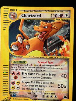 Pokemon Card Crystal Charizard Skyridge 146/144 HOLO Secret Rare