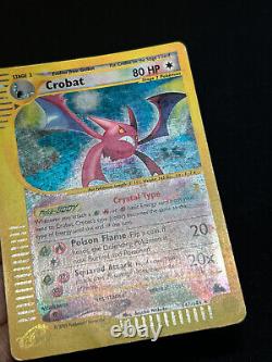 Pokemon Card Crystal Crobat Skyridge Holo 147/144 Secret Rare