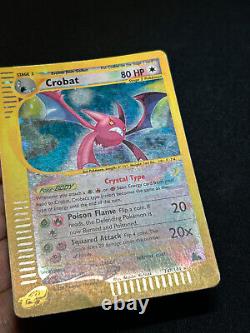 Pokemon Card Crystal Crobat Skyridge Holo 147/144 Secret Rare