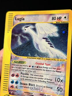 Pokemon Card Crystal Lugia Aquapolis HOLO 149/147 Secret Rare Holo