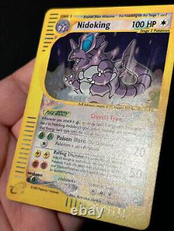 Pokemon Card Crystal Nidoking Aquapolis 150/147 HOLO Secret Rare