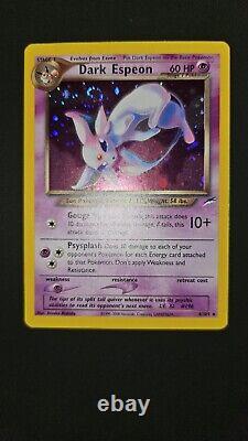 Pokemon Card Dark Espeon Neo Destiny 4/105 Holo Rare SWIRL UNLIMITED