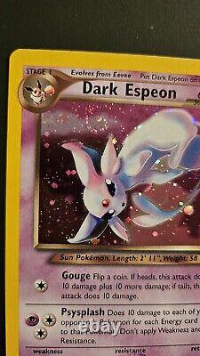 Pokemon Card Dark Espeon Neo Destiny 4/105 Holo Rare SWIRL UNLIMITED