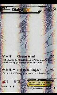 Pokemon Card Dialga EX XY Phantom Forces 122/119 Secret Rare Full Art Holo