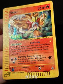 Pokemon Card Entei Aquapolis H8/H32 HOLO Rare