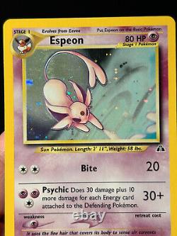 Pokemon Card Espeon Neo Discovery 1/75 Holo Rare