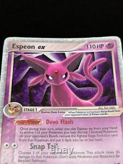 Pokemon Card Espeon ex EX Unseen Forces Holo 102/115 Ultra Rare SWIRL 2005