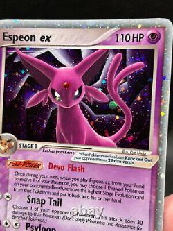 Pokemon Card Espeon ex EX Unseen Forces Holo 102/115 Ultra Rare SWIRL 2005