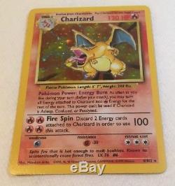 Pokemon Card Holo Charizard 4/102 NM+ Base Set Holographic Foil Rare Near Mint+