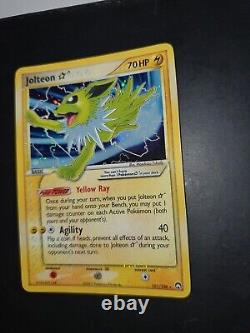 Pokemon Card Jolteon Gold Star 101/108 EX Power Keepers Holo Rare Near Mint nm
