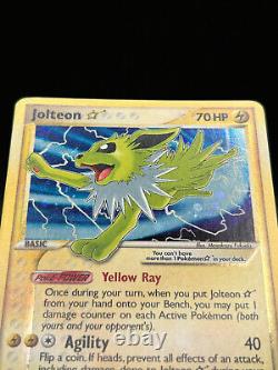 Pokemon Card Jolteon Gold Star EX Power Keepers Holo 101/108 Ultra Rare
