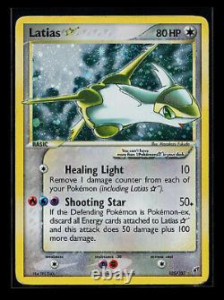Pokemon Card Latias Gold Star EX Deoxys 105/107 Ultra Rare HOLO SWIRL