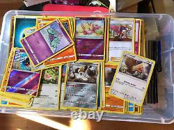 Pokemon Card Lot 1000 Bulk ULTRA RARES GX V Commons Uncommons Trainer Box RANDOM