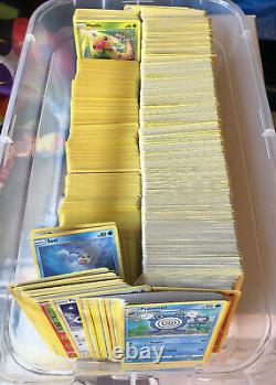 Pokemon Card Lot 1000 Bulk ULTRA RARES GX V Commons Uncommons Trainer Box RANDOM