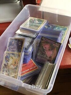 Pokemon Card Lot Of 500+ Cards Ultra Rare Hits + 1 Graded Card