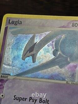 Pokemon Card Lugia WITH SWIRL BY HEAD! POP Series 5 Holo Rare 2/17 NM