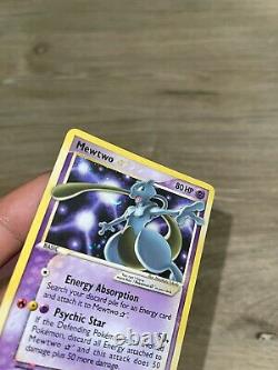 Pokemon Card Mewtwo Gold Star Holo 103/110 Great Condition -Ultra Rare NM