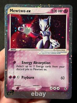 Pokemon Card Mewtwo ex Ruby and Sapphire 101/109 Ultra Rare SWIRL