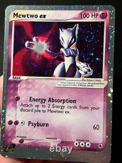 Pokemon Card Mewtwo ex Ruby and Sapphire 101/109 Ultra Rare SWIRL