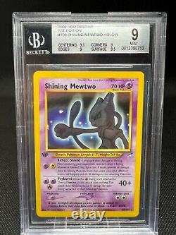 Pokemon Card Neo Destiny Shining Mewtwo 1st Edition 109/105 Holo Rare BGS 9 MINT