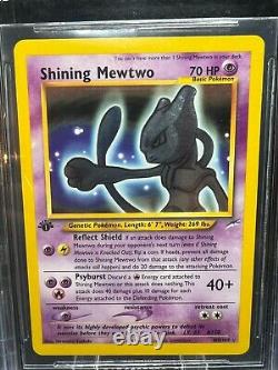 Pokemon Card Neo Destiny Shining Mewtwo 1st Edition 109/105 Holo Rare BGS 9 MINT