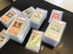 Pokemon Card PSA 1st Edition Shadowless Complete Base Set 1-102 Full Rare