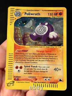 Pokemon Card Poliwrath Skyridge H24/H32 Holo Rare