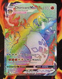 Pokémon Card RAINBOW RARE CHARIZARD VMAX 74/73 Champions Path PACK FRESH MINT